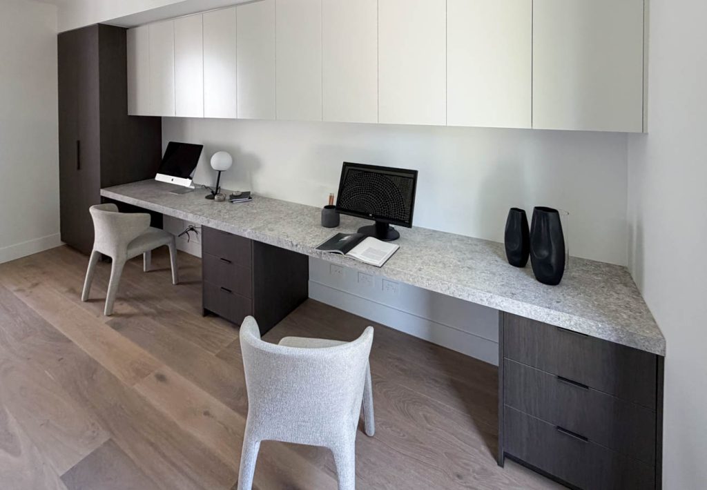 Custom home office cabinetry and bookshelves, Melbourne